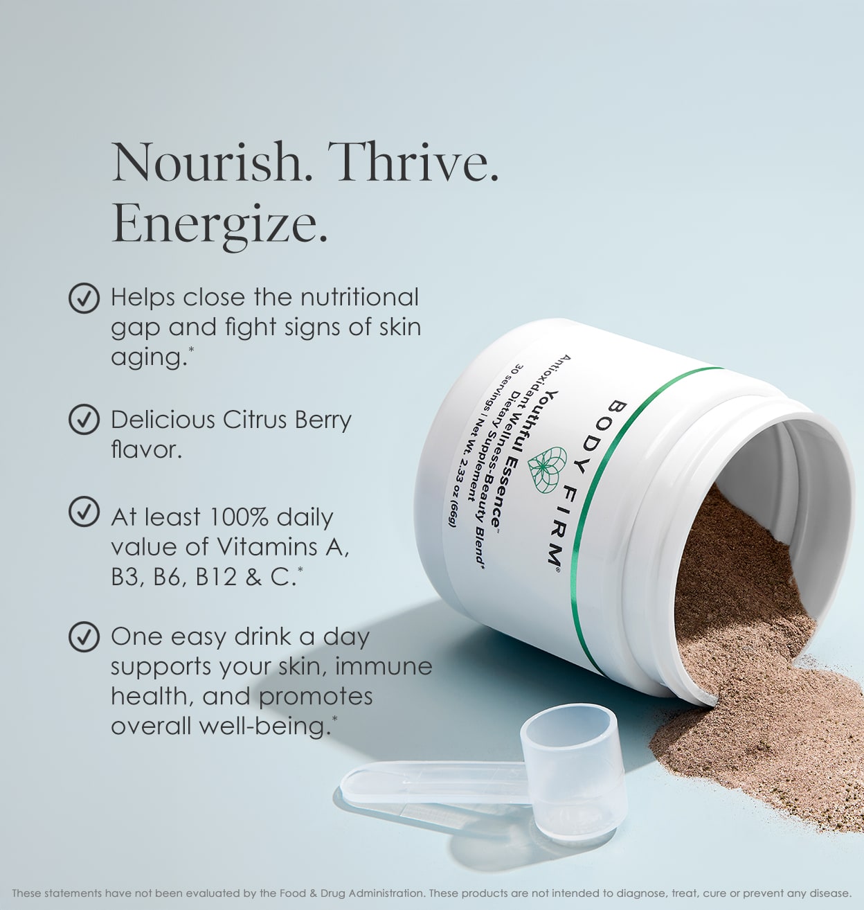 citrus berry antioxidant supplement for women - anti-aging supplement, vitamins A, B3, B6, B12, & C. Drink to support skin, immune, & health  — image 2 of 8